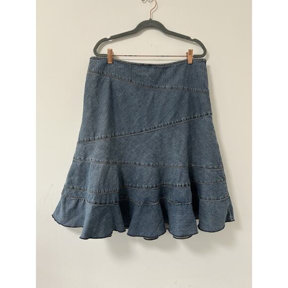DKNY Blue Denim Mini Skirt - Picture 1 of 9